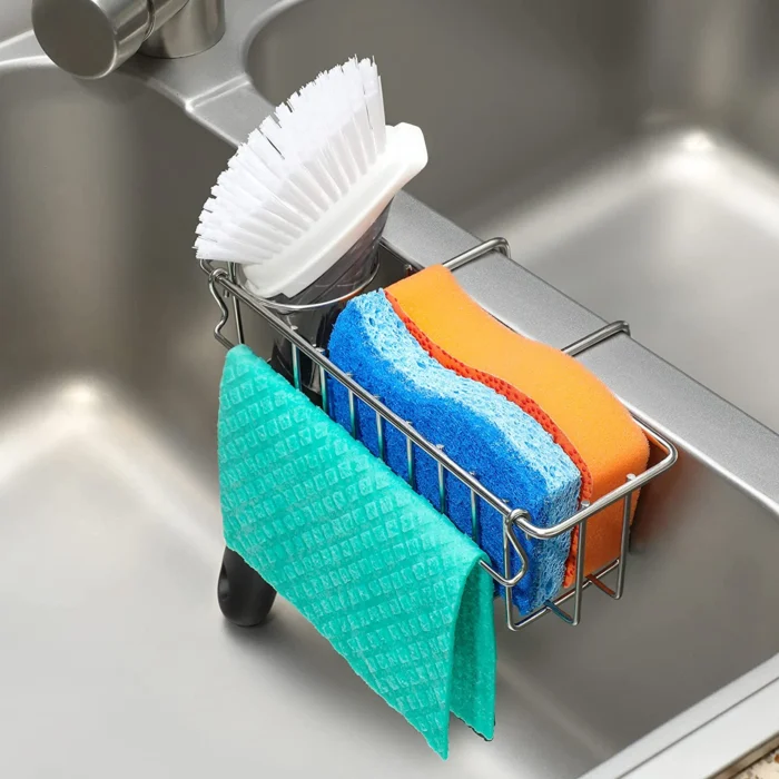 3-in-1 Sponge Holder for Kitchen Sink 01