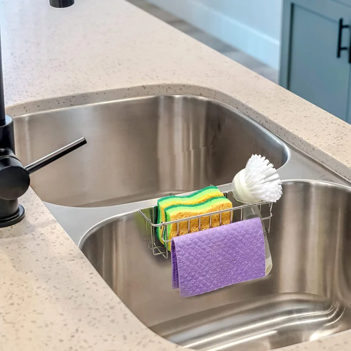 3-in-1 Sponge Holder for Kitchen Sink 06