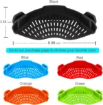 AUOON Clip On Strainer Silicone for All Pots and Pans 05