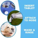 GROOM bathing tablets – Rapid Pet Bathing System With Sprayer 03