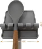 Silicone Utensil Rest with Drip Pad for Multiple Utensils 05