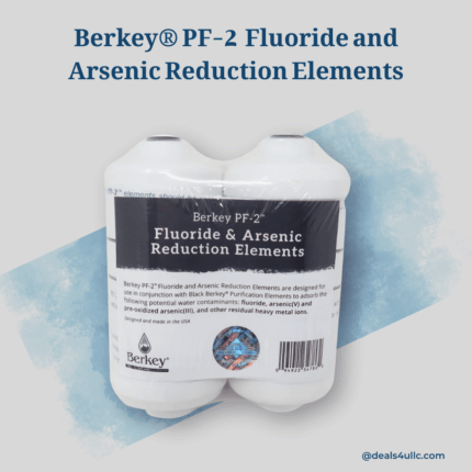 PF-2 replacement filters for fluoride and arsenic removal in gravity-fed Berkey water purifiers